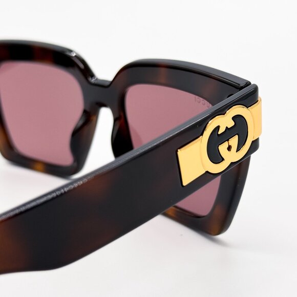 NEW GUCCI GG1689S 002 WOMEN HAVANA SUNGLASSES GUCCI - Picture 11 of 14